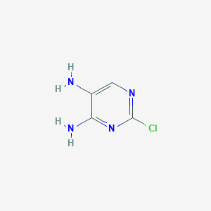 molecular formula C4H5ClN4 B081863 2-氯嘧啶-4,5-二胺 CAS No. 14631-08-4