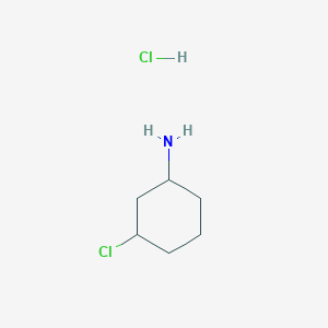 molecular formula C6H13Cl2N B8186378 3-Chloro-cyclohexylamine hydrochloride CAS No. 1414958-54-5