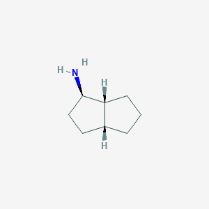 molecular formula C8H15N B8186388 (1R,3aR,6aR)-Octahydro-pentalen-1-ylamine 