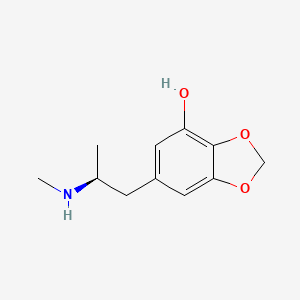 molecular formula C11H15NO3 B8186417 (S)-6-(2-Methylamino-propyl)-benzo[1,3]dioxol-4-ol 