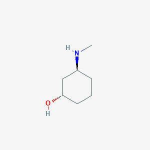 molecular formula C7H15NO B8186419 (1S,3S)-3-(Methylamino)cyclohexan-1-ol 