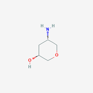 molecular formula C5H11NO2 B8186426 cis-5-Amino-tetrahydro-pyran-3-ol 