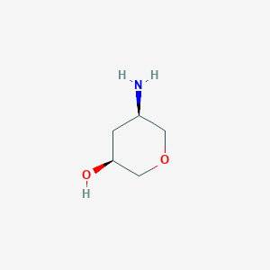 molecular formula C5H11NO2 B8186431 (3S,5R)-5-Amino-tetrahydro-pyran-3-ol 