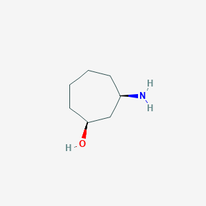 molecular formula C7H15NO B8186440 (1S,3R)-3-Aminocycloheptanol 