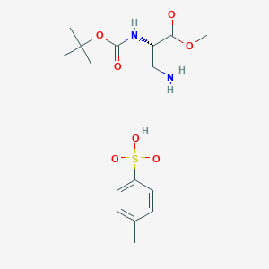 (S)-Methyl 3-amino-2-((tert-butoxycarbonyl)-amino)propanoate tosylate