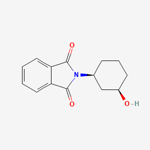 molecular formula C14H15NO3 B8186502 cis-2-(3-Hydroxy-cyclohexyl)-isoindole-1,3-dione 