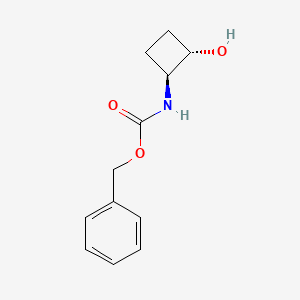 molecular formula C12H15NO3 B8186582 benzyl N-[(1S,2S)-2-hydroxycyclobutyl]carbamate 