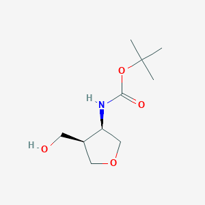 (3R,4R)-(4-Hydroxymethyl-tetrahydro-furan-3-yl)-carbamic acid tert-butyl ester