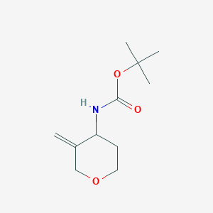 molecular formula C11H19NO3 B8186643 (3-Methylene-tetrahydro-pyran-4-yl)-carbamic acid tert-butyl ester 