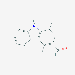 molecular formula C15H13NO B081867 1,4-二甲基-9H-咔唑-3-甲醛 CAS No. 14501-66-7