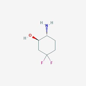 molecular formula C6H11F2NO B8186784 trans-2-Amino-5,5-difluoro-cyclohexanol 