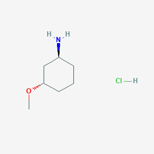 molecular formula C7H16ClNO B8186859 trans-3-Methoxy-cyclohexylamine hydrochloride 