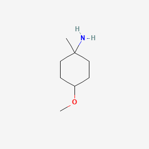 molecular formula C8H17NO B8186862 4-Methoxy-1-methylcyclohexanamine 