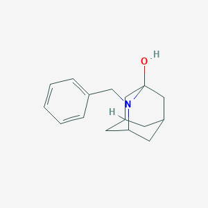molecular formula C16H21NO B8186919 2-Benzyl-2-azaadamantan-1-ol 