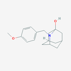 molecular formula C17H23NO2 B8186923 2-(4-Methoxy-benzyl)-2-azaadamantan-1-ol 