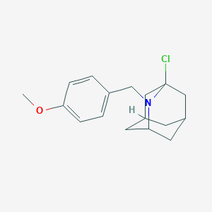 molecular formula C17H22ClNO B8186929 1-Chloro-2-(4-methoxy-benzyl)-2-azaadamantane 