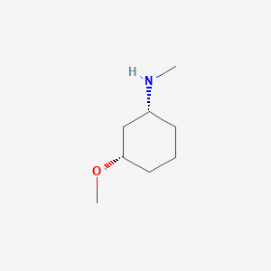 molecular formula C8H17NO B8186951 (1R,3S)-(3-Methoxy-cyclohexyl)-methyl-amine 