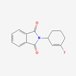 molecular formula C14H12FNO2 B8186987 2-(3-Fluoro-cyclohex-2-enyl)-isoindole-1,3-dione 