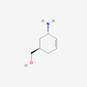 molecular formula C7H13NO B8187005 trans-(5-Amino-cyclohex-3-enyl)-methanol 