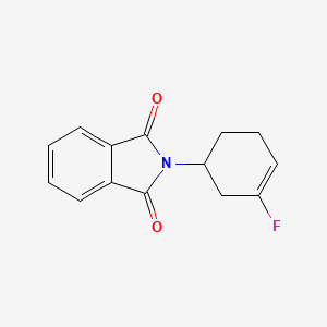 molecular formula C14H12FNO2 B8187024 2-(3-Fluoro-cyclohex-3-enyl)-isoindole-1,3-dione 