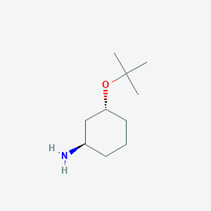 molecular formula C10H21NO B8187032 trans-3-tert-Butoxy-cyclohexylamine 