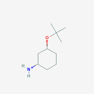 molecular formula C10H21NO B8187036 (1S,3R)-3-tert-Butoxy-cyclohexylamine 