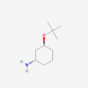 molecular formula C10H21NO B8187043 (1S,3S)-3-tert-Butoxy-cyclohexylamine 