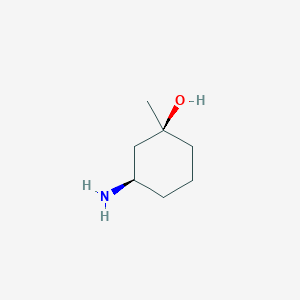 molecular formula C7H15NO B8187060 cis-3-Amino-1-methyl-cyclohexanol 