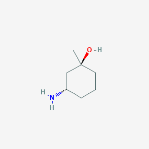 molecular formula C7H15NO B8187081 (1S,3S)-3-Amino-1-methyl-cyclohexanol 
