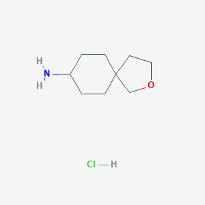 molecular formula C9H18ClNO B8187092 2-Oxa-spiro[4.5]dec-8-ylamine hydrochloride 
