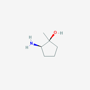 molecular formula C6H13NO B8187147 (1S, 2R)-2-Amino-1-methyl-cyclopentanol 