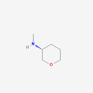 molecular formula C6H13NO B8187195 (3R)-N-methyloxan-3-amine 