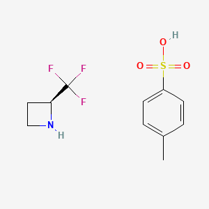molecular formula C11H14F3NO3S B8187200 (S)-2-(trifluoromethyl)azetidine tosylate 