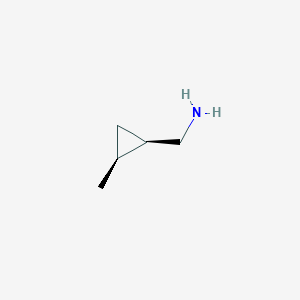 molecular formula C5H11N B8187256 cis-C-(2-Methyl-cyclopropyl)-methylamine 
