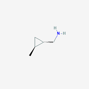 molecular formula C5H11N B8187257 trans-C-(2-Methyl-cyclopropyl)-methylamine 