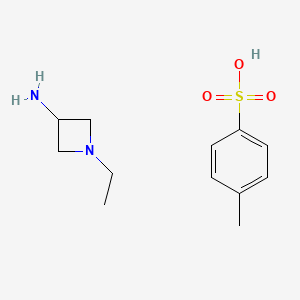 molecular formula C12H20N2O3S B8187287 1-Ethyl-azetidin-3-ylamine tosylate 