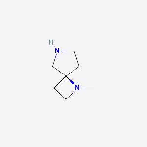 molecular formula C7H14N2 B8187310 (S)-1-Methyl-1,6-diaza-spiro[3.4]octane 