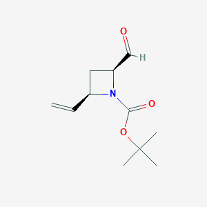 molecular formula C11H17NO3 B8187337 cis-1-Boc-2-formyl-4-vinyl-azetidine 