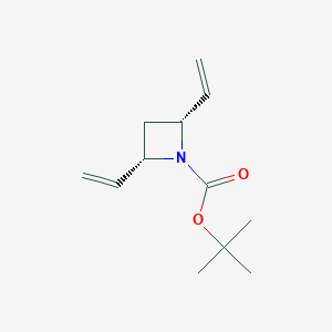 molecular formula C12H19NO2 B8187343 cis-1-Boc-2,4-divinyl-azetidine 