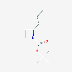 molecular formula C11H19NO2 B8187393 2-Allyl-azetidine-1-carboxylic acid tert-butyl ester 