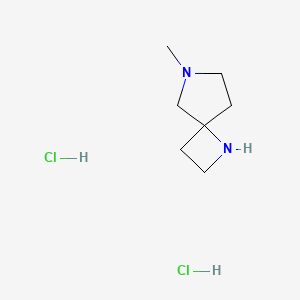 molecular formula C7H16Cl2N2 B8187420 6-Methyl-1,6-diaza-spiro[3.4]octane dihydrochloride 