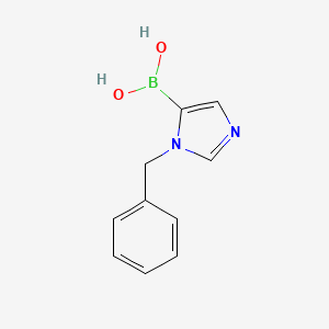 molecular formula C10H11BN2O2 B8187453 1-Benzyl-1H-imidazole-5-boronic acid 