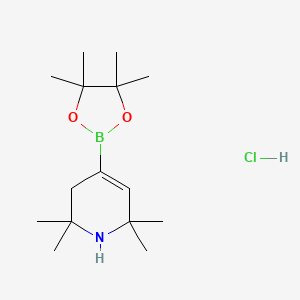 molecular formula C15H29BClNO2 B8187511 2,2,6,6-Tetramethyl-1,2,3,6-tetrahydro-4-pyridineboronic acid pinacol ester hydrochloride 