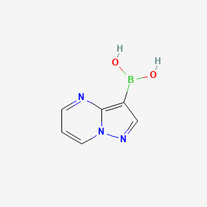 molecular formula C6H6BN3O2 B8187559 Pyrazolo[1,5-a]pyrimidine-3-boronic acid 
