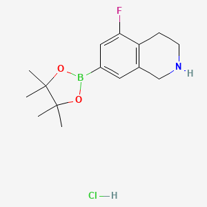 5-Fluoro-7-(4,4,5,5-tetramethyl-[1,3,2]dioxaborolan-2-yl)-1,2,3,4-tetrahydro-isoquinoline hydrochloride