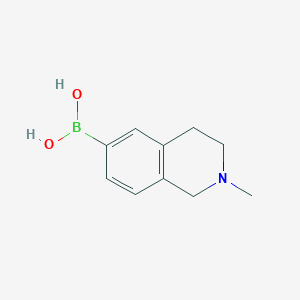 molecular formula C10H14BNO2 B8187641 2-Methyl-1,2,3,4-tetrahydro-isoquinoline-6-boronic acid 