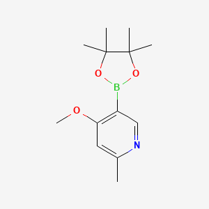 molecular formula C13H20BNO3 B8187652 (4-Methoxy-6-methylpyridin-3-yl)boronic acid pinacol ester 
