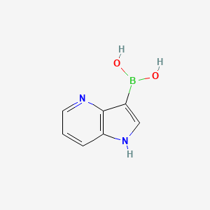 molecular formula C7H7BN2O2 B8187675 1H-Pyrrolo[3,2-b]pyridine-3-boronic acid 
