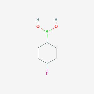 molecular formula C6H12BFO2 B8187724 (4-Fluorocyclohexyl)boronic acid 