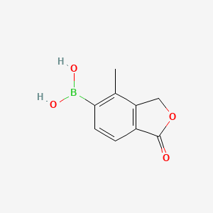 molecular formula C9H9BO4 B8187744 4-Methyl-5-borono-3H-isobenzofuran-1-one 